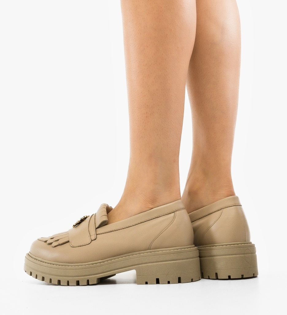 Pantofi Casual Dama Zenin Bej | Confort și Eleganță - imagine 6