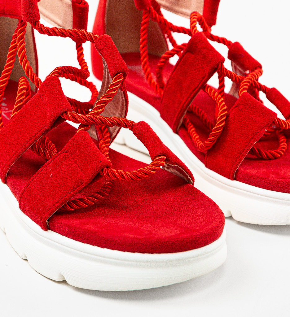 Sandale Miami Rosii - Stil si Confort - imagine 8