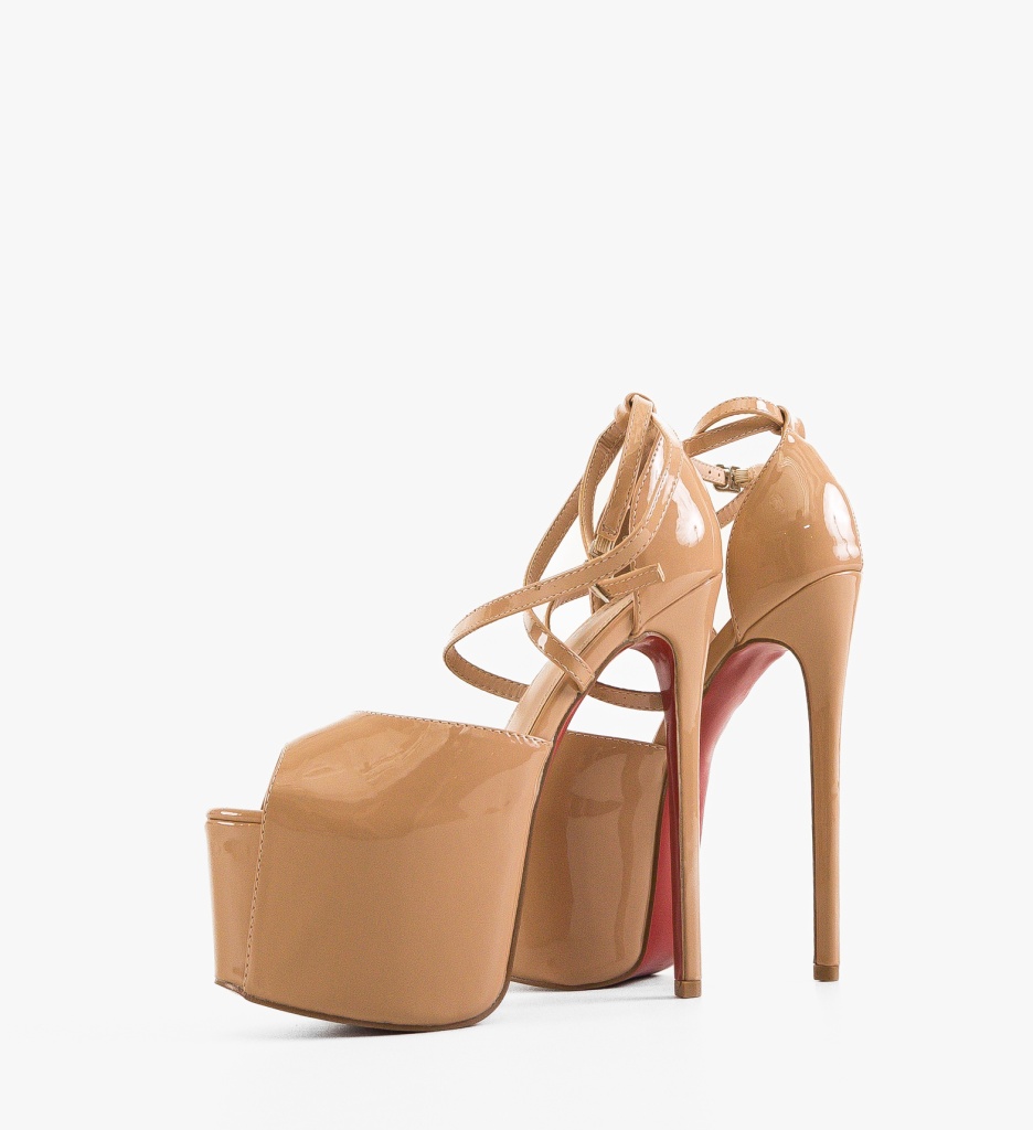Sandale cu Toc Akatosh Nude - Eleganță și Stil - imagine 6