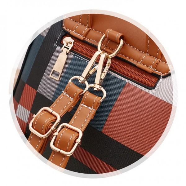 Geanta dama Pfy Dalia GT571 multicolor, transformabila in rucsac - imagine 3