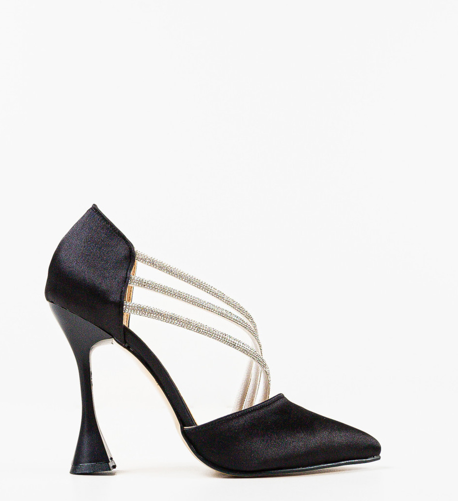 Pantofi cu Toc Egeptam Negri | Stil și Eleganță - imagine 4