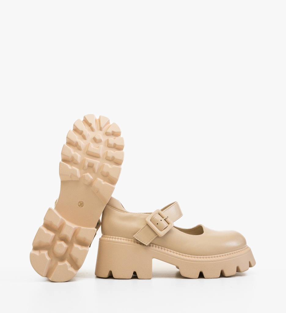Pantofi Casual Dama Bokfa Bej 2 - Confort - imagine 5