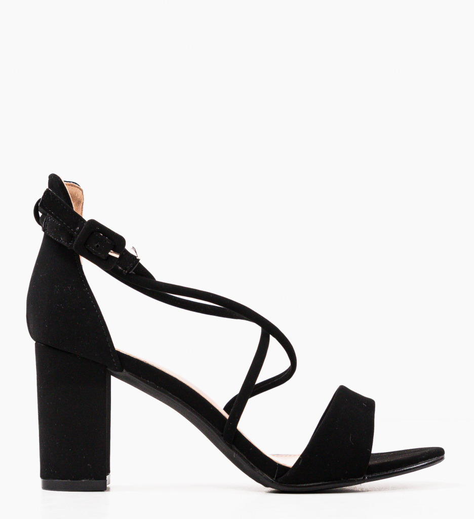 Sandale Dama Negre cu Toc - Eleganță și Stil - imagine 5