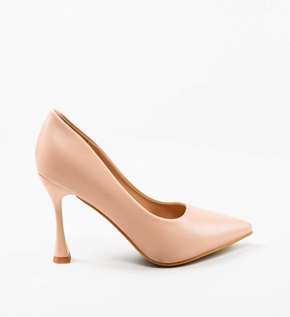 Pantofi Kikor Roz cu Toc Eleganți - imagine 4