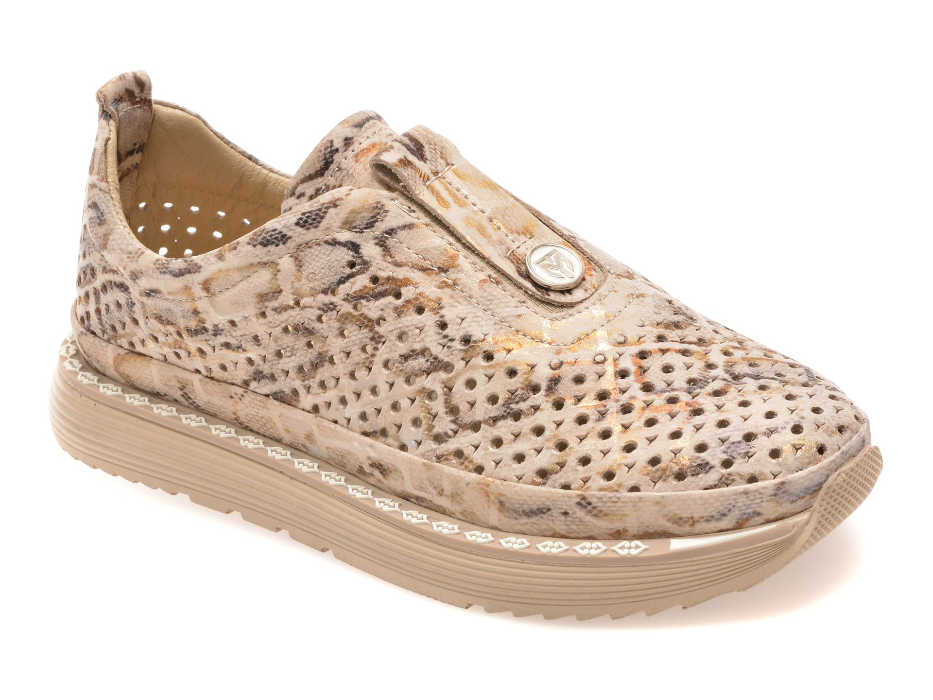 Pantofi Sport GRYXX Bej Piele Naturală