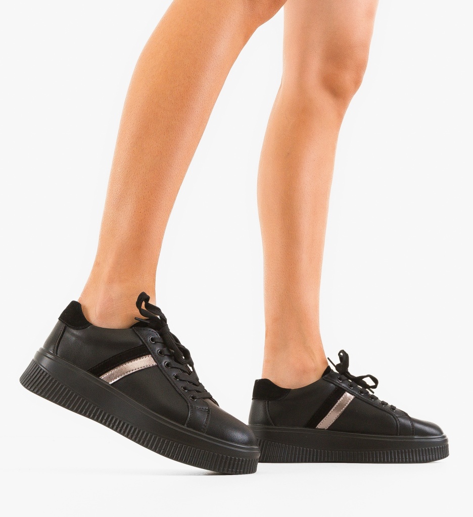 Sneakers Dama Wansa Negri - Confort și Stil