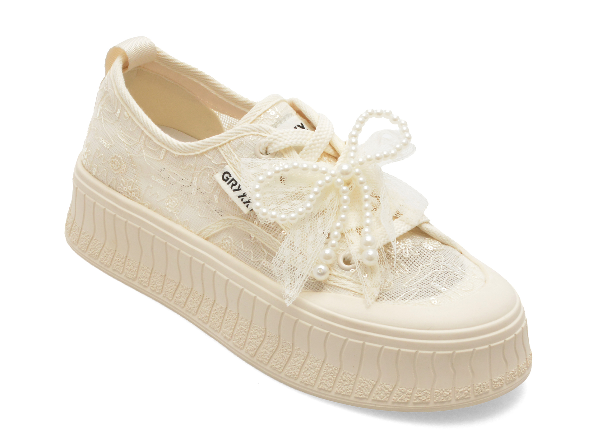 Pantofi Casual Gryxx Albi din Material Textil