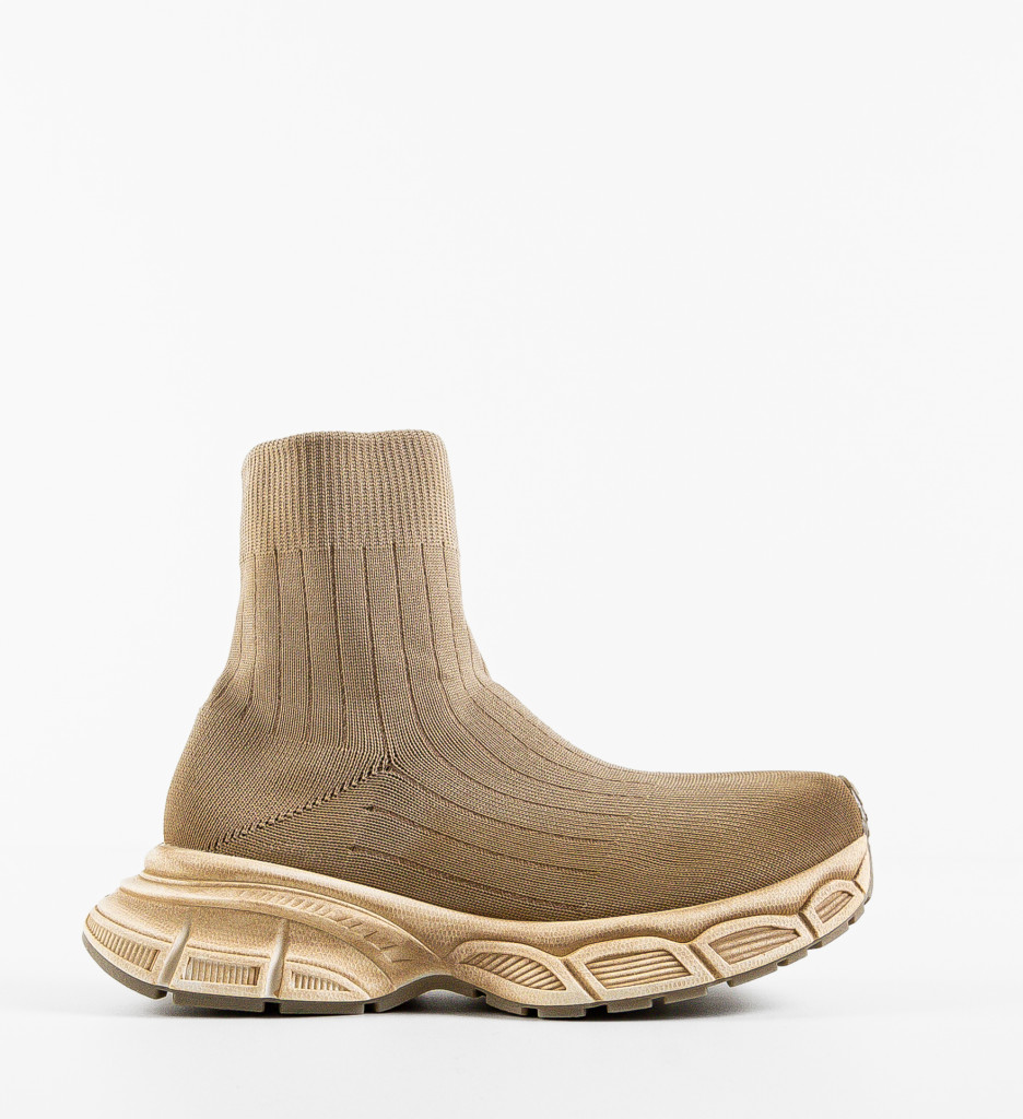 Sneakers Dama Yunus Khaki - Confort & Stil - imagine 5