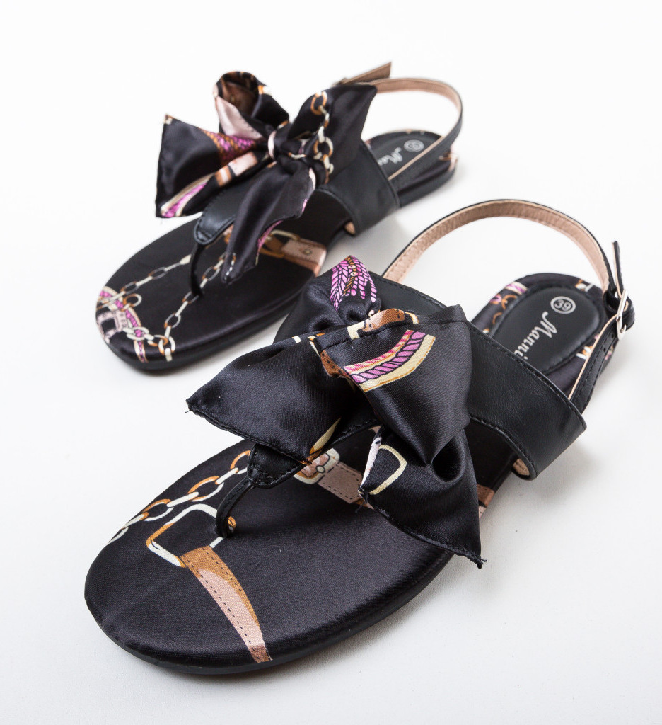 Sandale Aion Negre | Eleganță și Confort - imagine 6