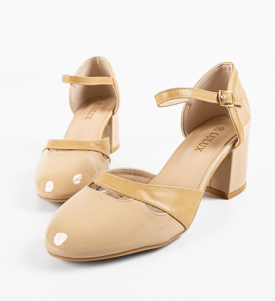 Pantofi Dama Bryn Bej Eleganți - imagine 12