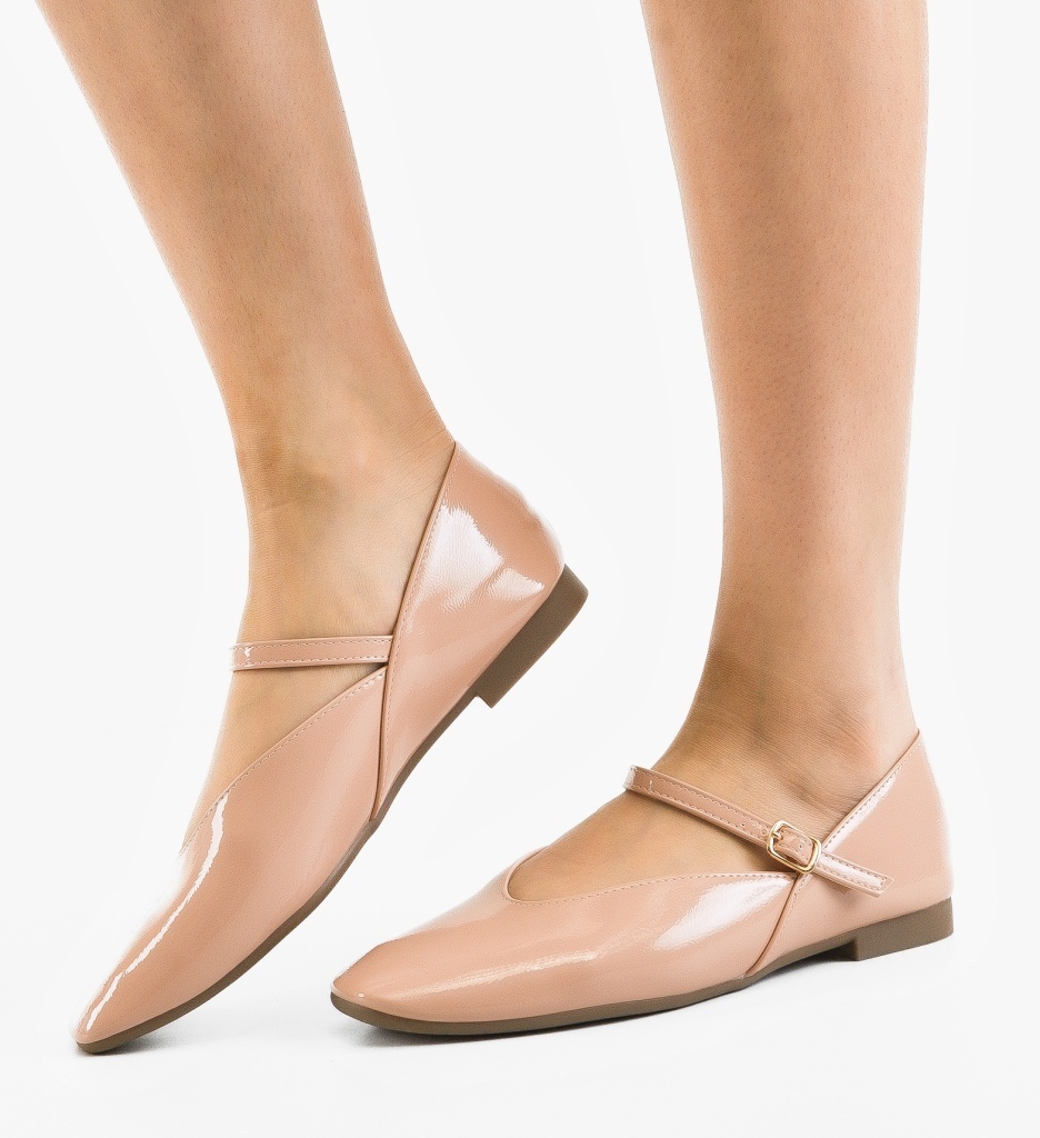Balerini Dama Perre Nude - Confort Casual - imagine 3