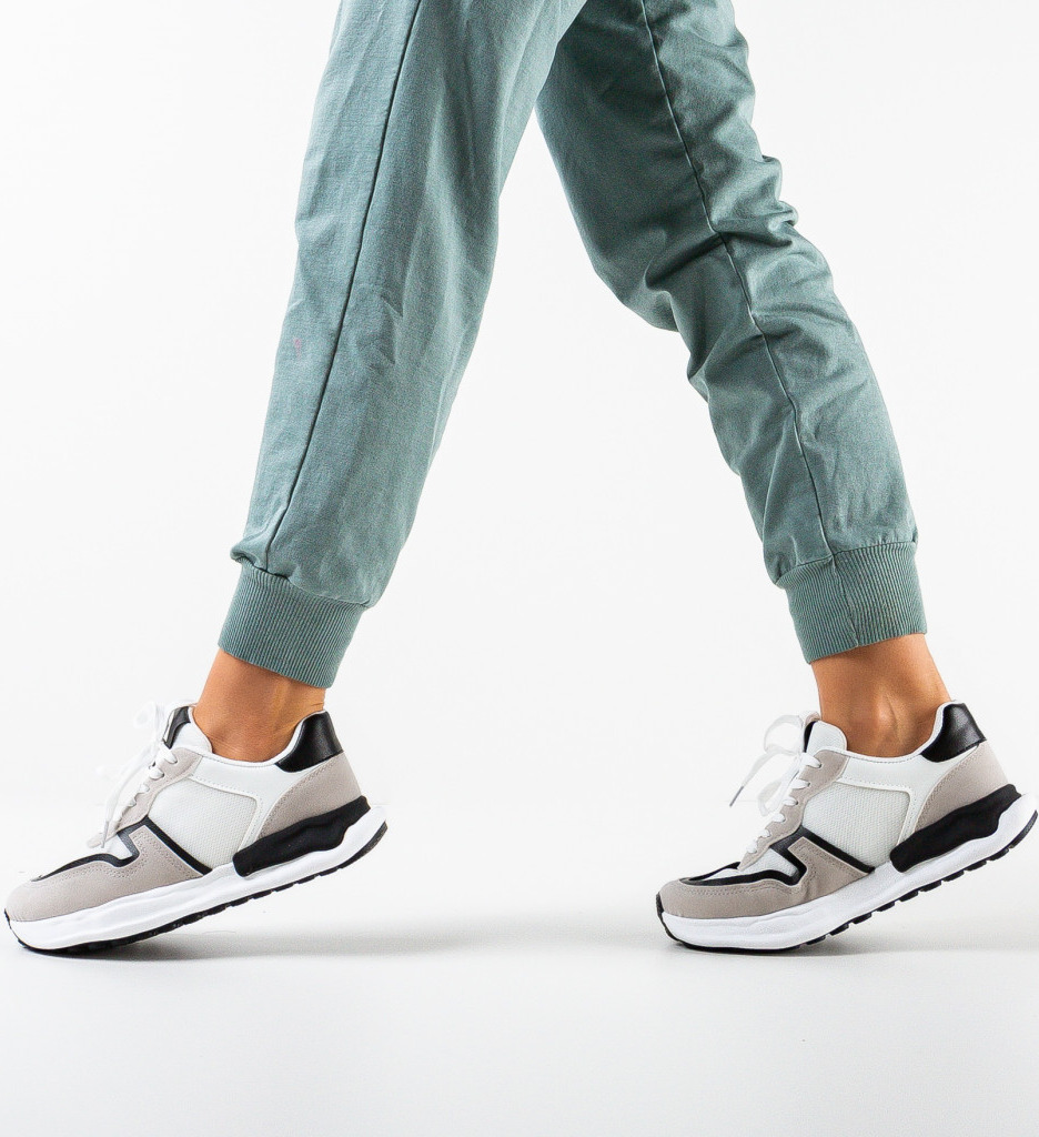 Sneakers dama Hope Albi - Confort și Stil - imagine 3