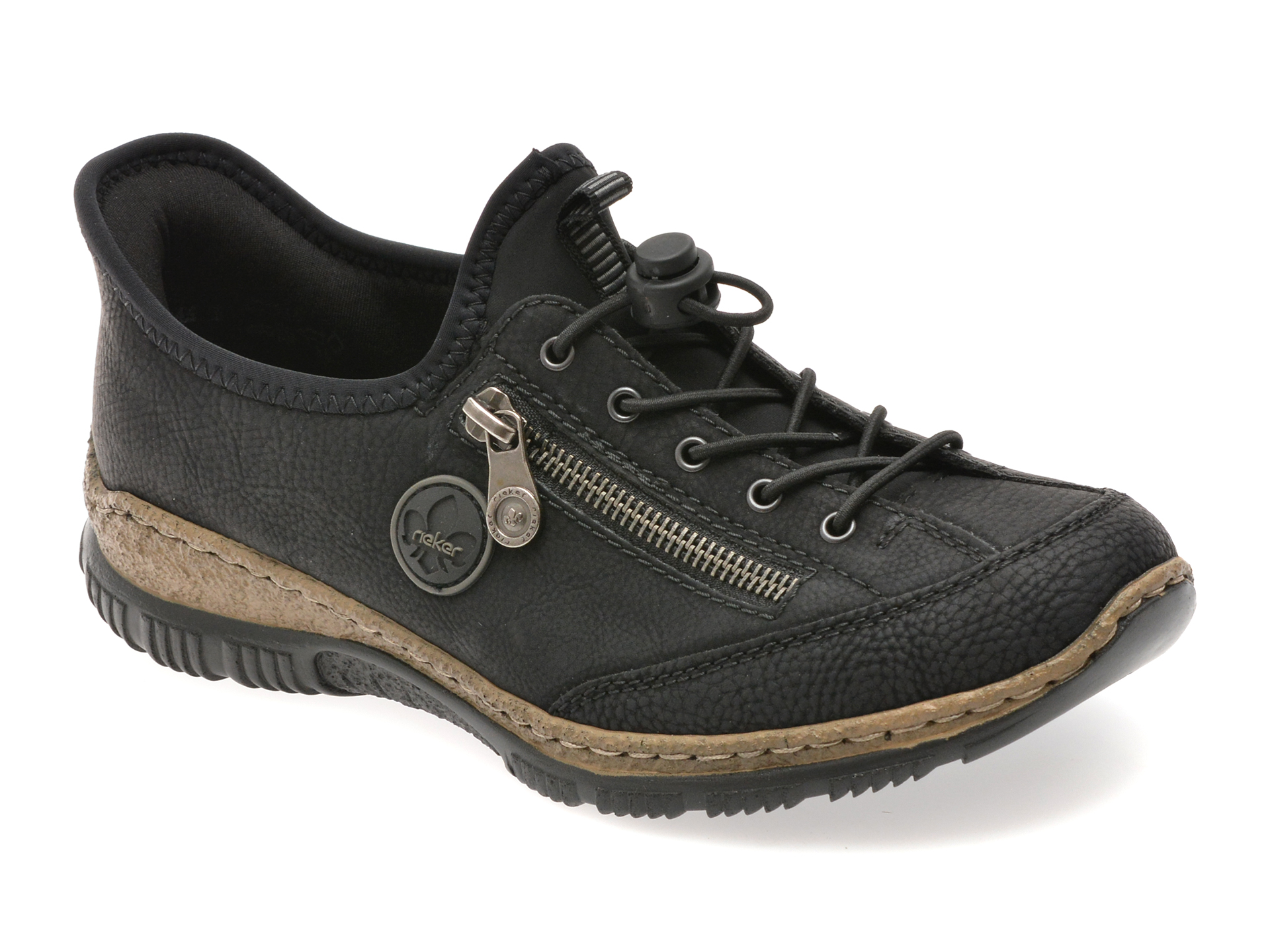 Pantofi RIEKER N3267 negri - Confort și stil
