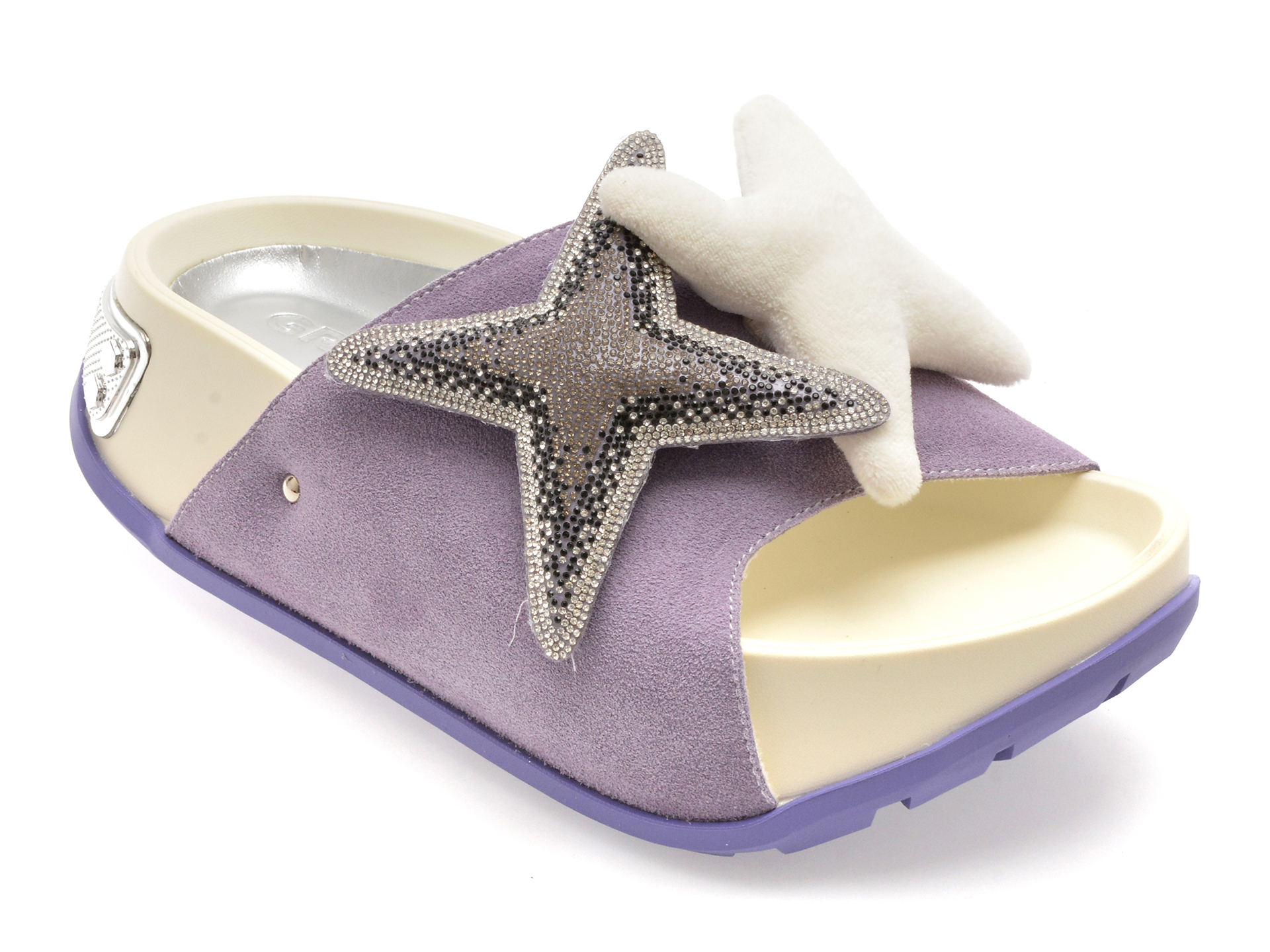 Papuci GRYXX Mov din Piele Întoarsă - Confort Premium