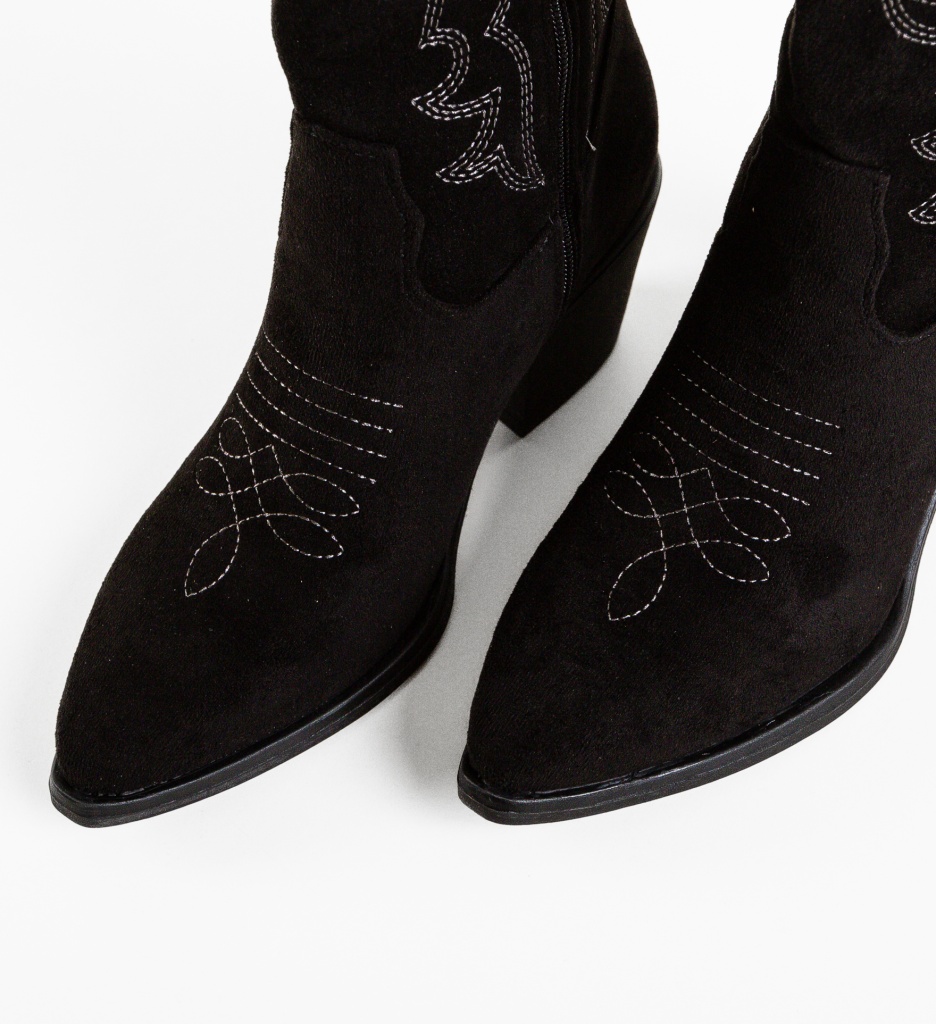 Botine Kamal Negre - Eleganță și Stil - imagine 5