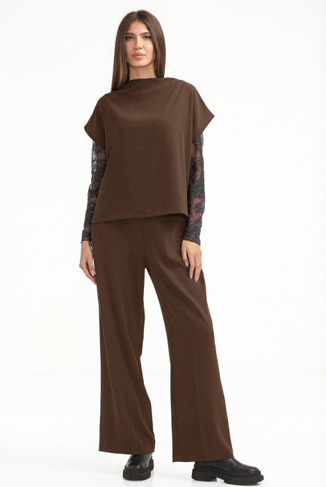 Pantaloni eleganți Shopika, croială dreaptă