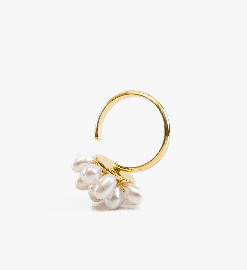 Inel Perlly Auriu | Accesoriu Elegan - imagine 3