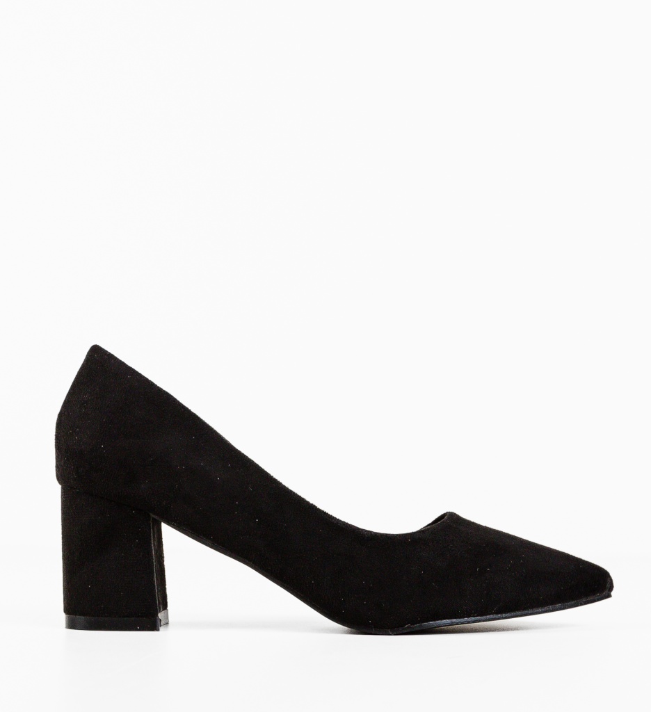 Pantofi Popeq Negri cu Toc Eleganți - imagine 4