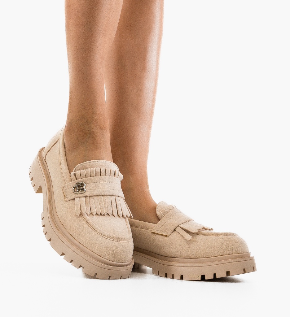 Pantofi Casual Dama Obyne Bej | Confort & Stil - imagine 3