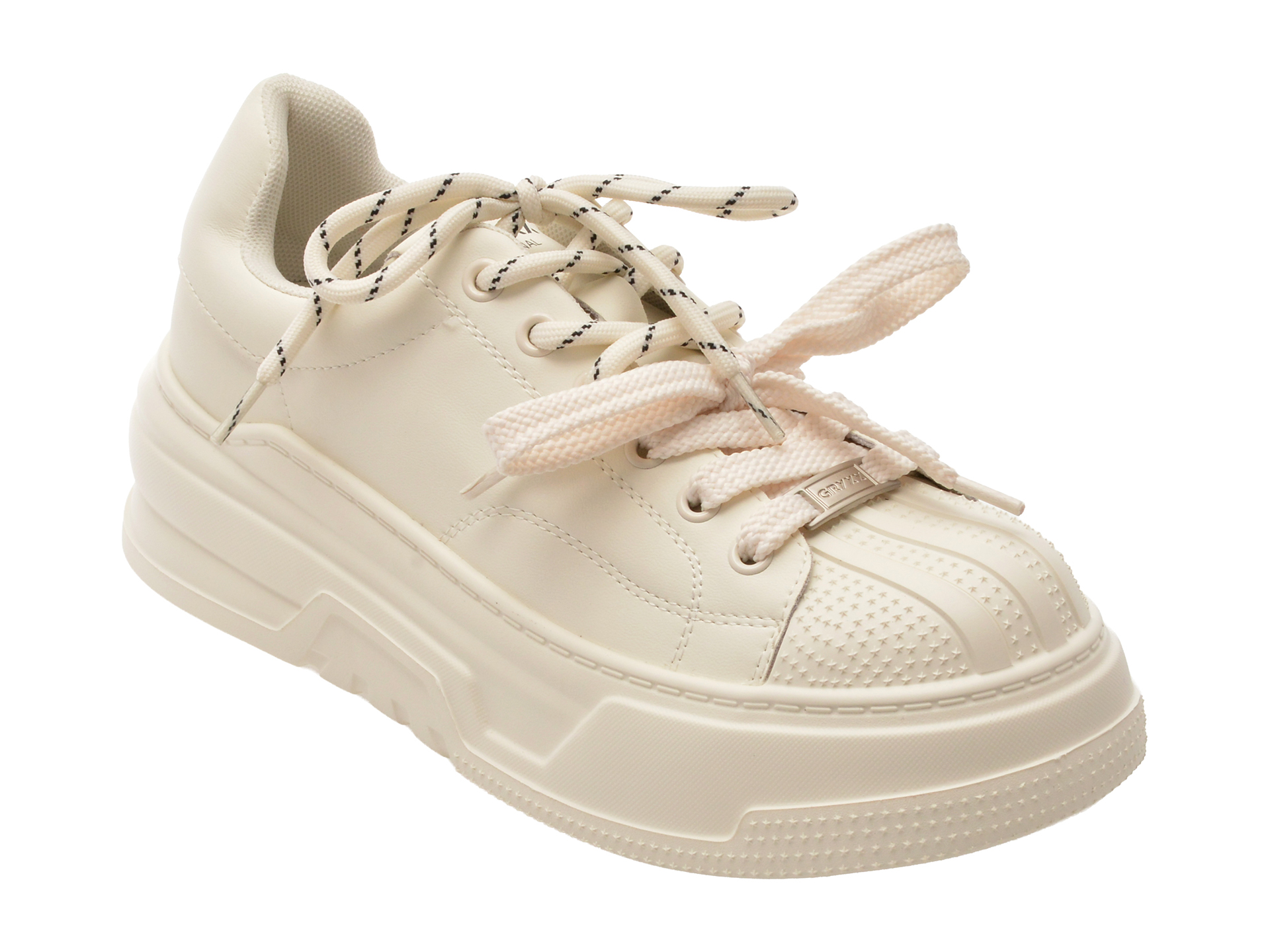 Pantofi Sport GRYXX 1015 Albi Piele Naturală