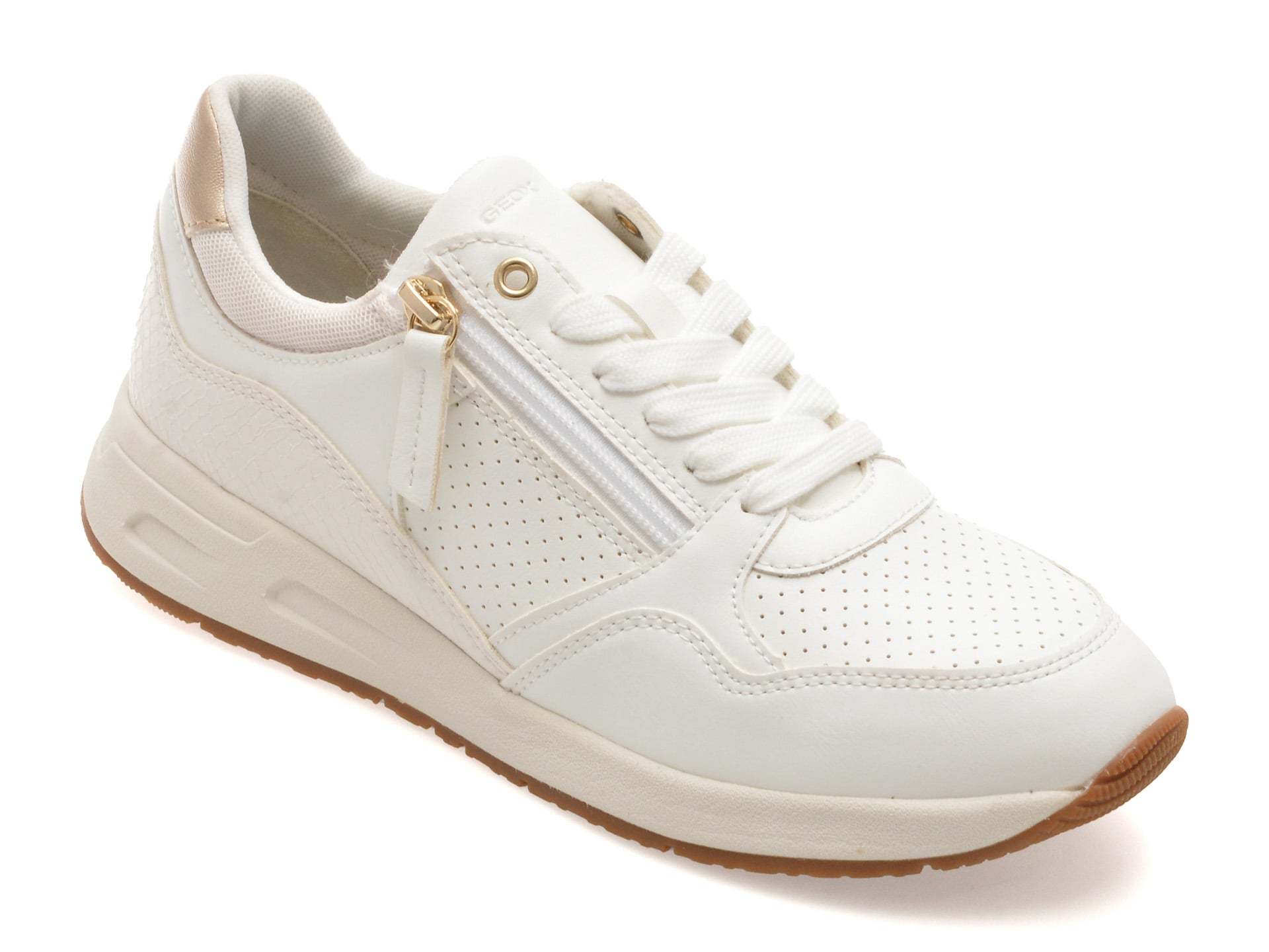 Pantofi Sport Geox Albi cu Confort Respirabil