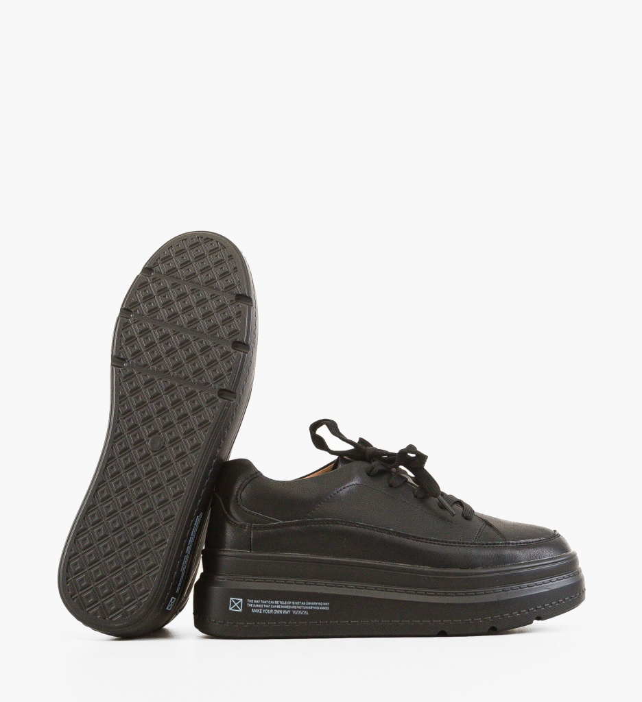 Sneakers Dama Moon Negri | Stil si Confort - imagine 7