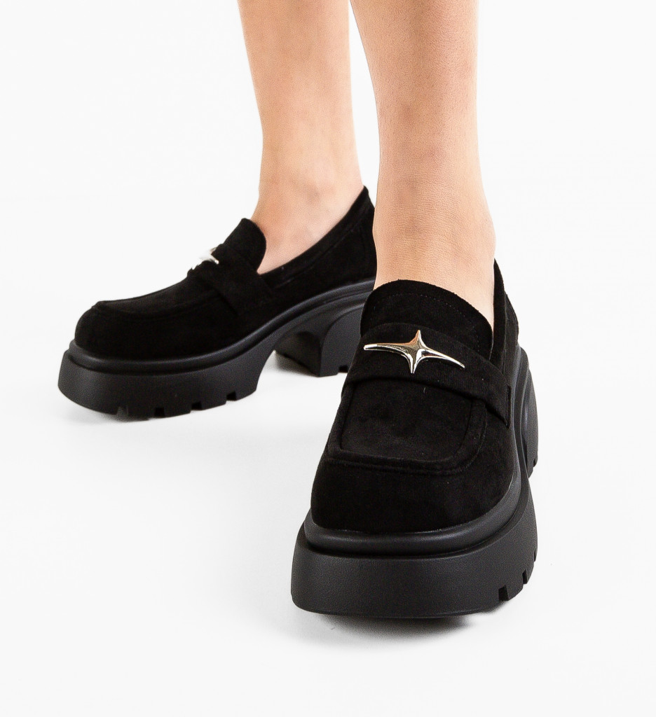 Pantofi Casual Dama Stelar Negri - Confort și Stil - imagine 5