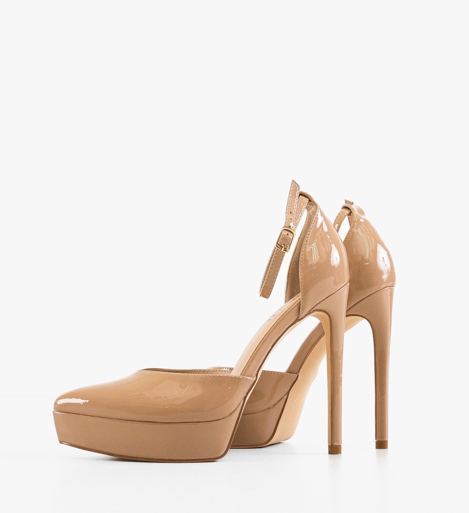 Pantofi Nude Rada | Toc Elegant & Confortabil - imagine 5