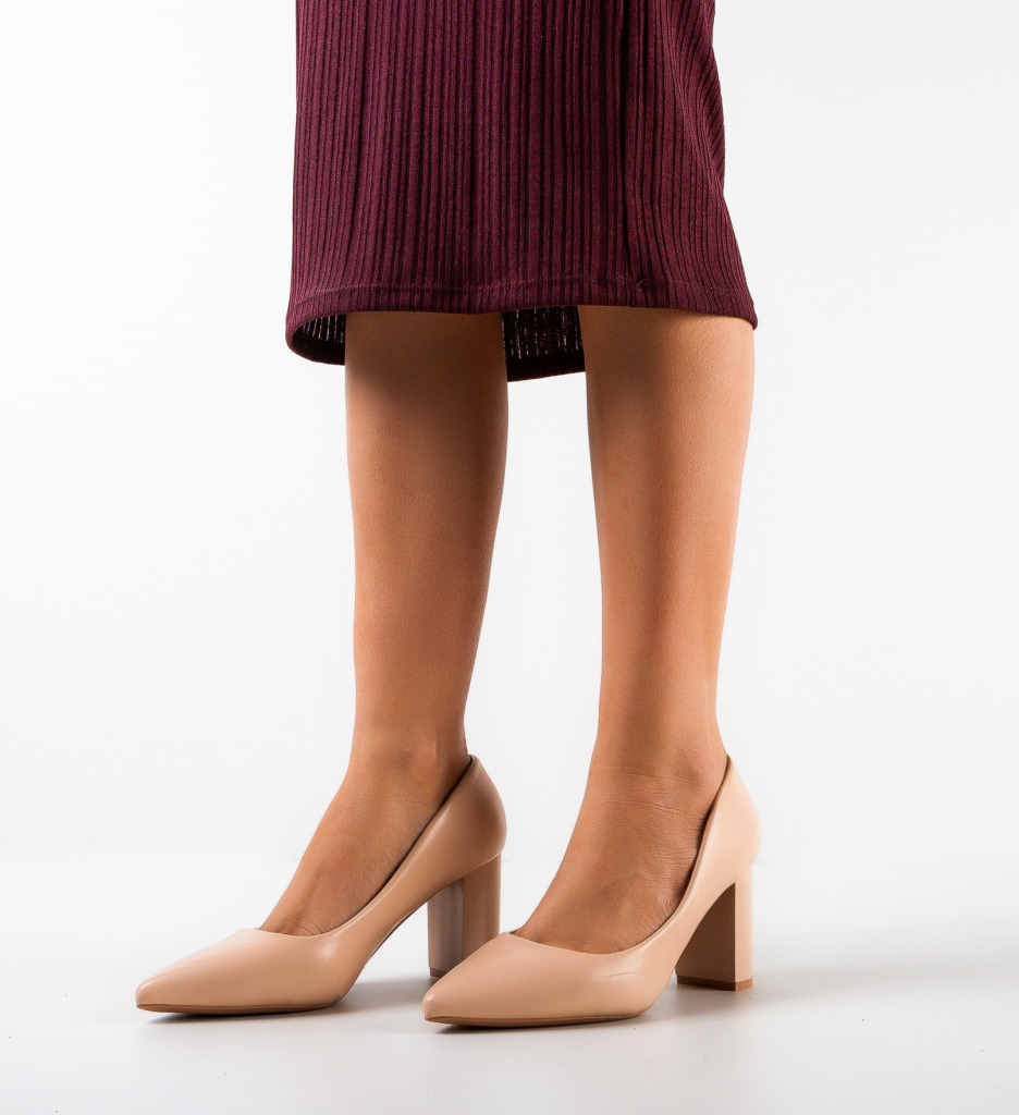 Pantofi dama Sierra Bej - Eleganță și Stil - imagine 2