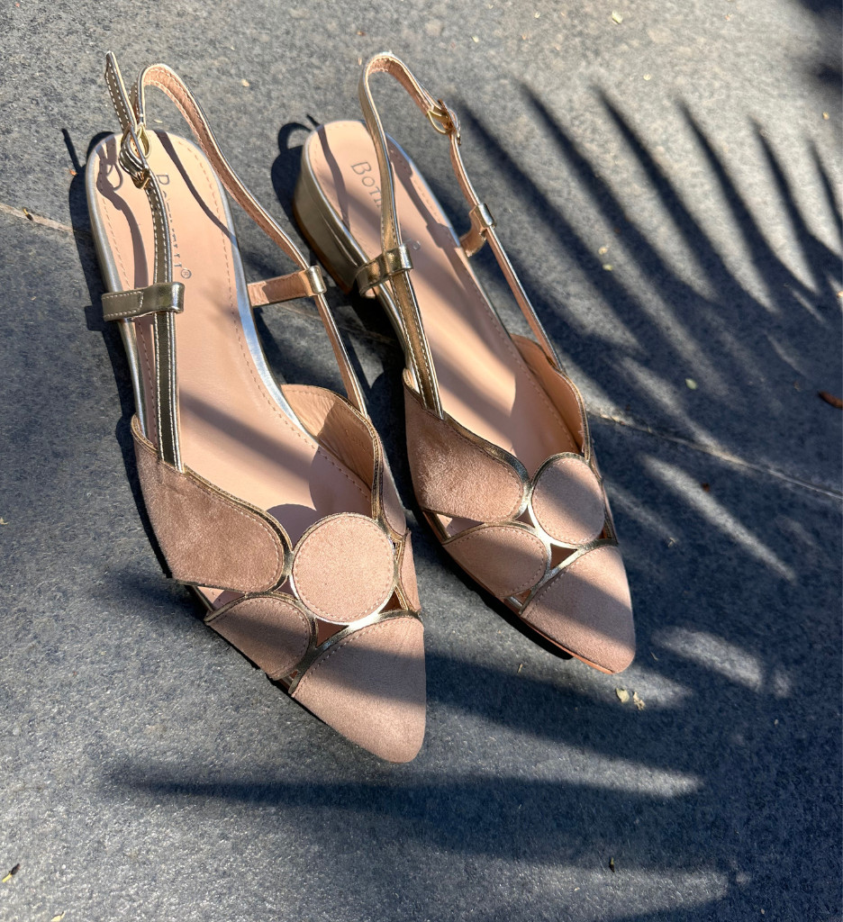 Pantofi dama Xquenda Bej cu toc elegant