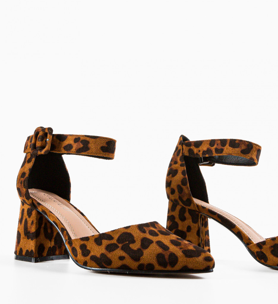 Pantofi Shard Print - Design Modern cu Toc - imagine 6