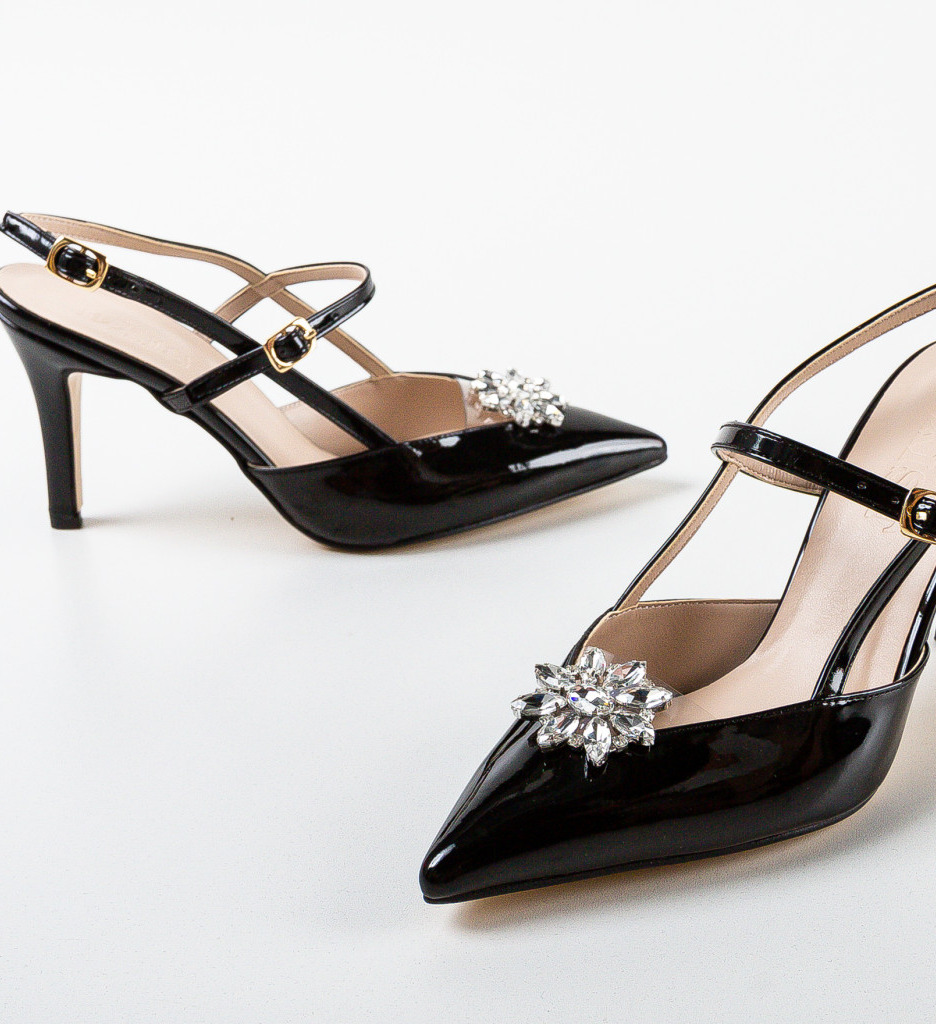 Pantofi Bilfox Negri - Eleganță și Stil - imagine 6