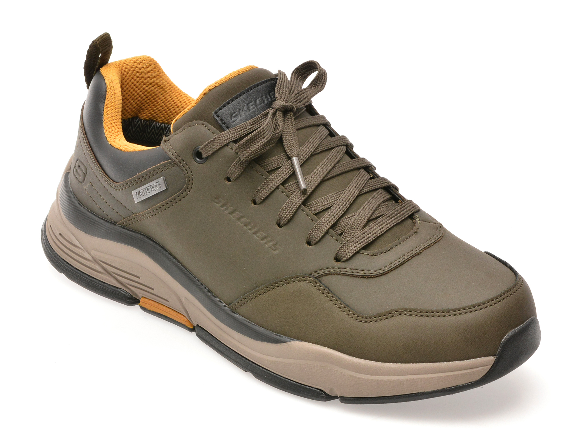 Skechers BENAGO Kaki - Piele Naturală