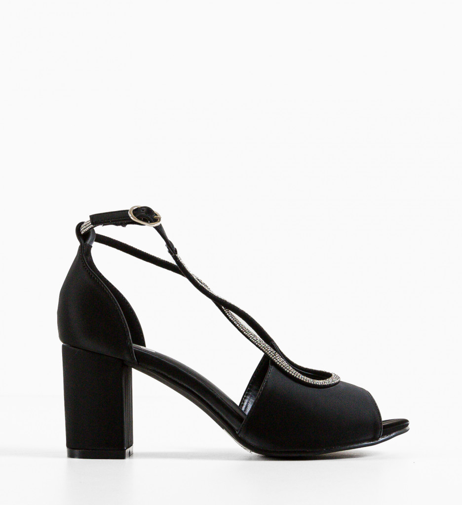 Sandale Toc Gustav Negre | Stil Elegant - imagine 5