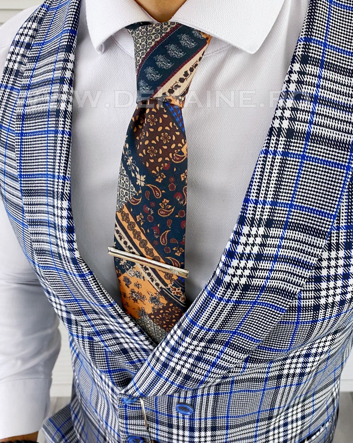 Cravată Bărbați B5560 - Eleganță Garantată