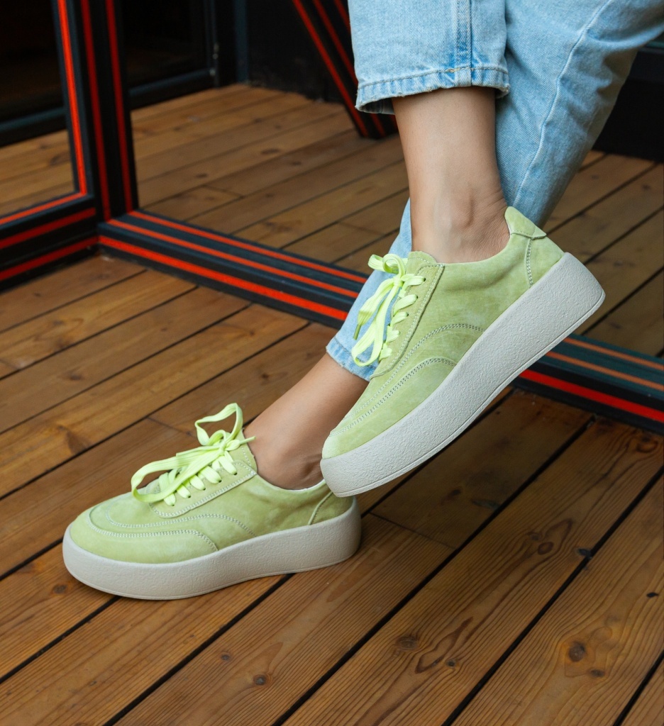 Sneakers Dama Brittni Verzi - Confort și Stil - imagine 2