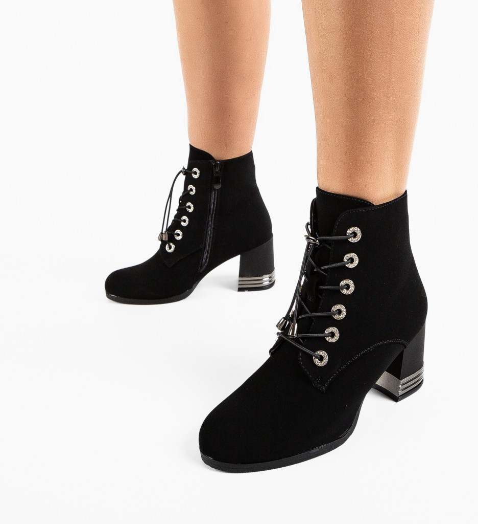 Botine Dama Thea Negre | Stil și Confort - imagine 4