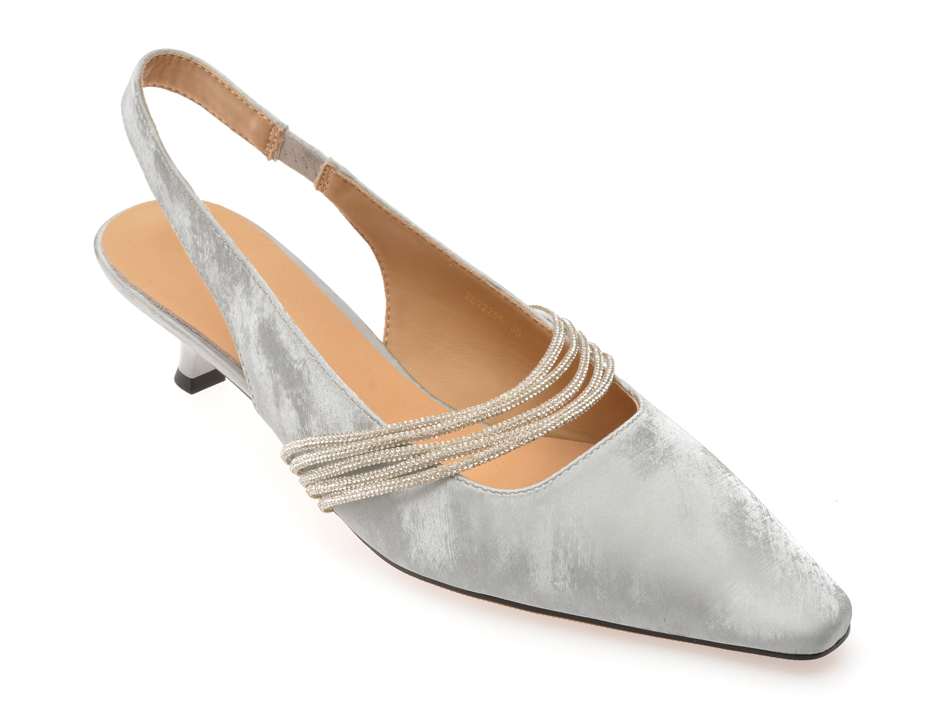 Pantofi Eleganti EPICA Argintii - Stil Premium