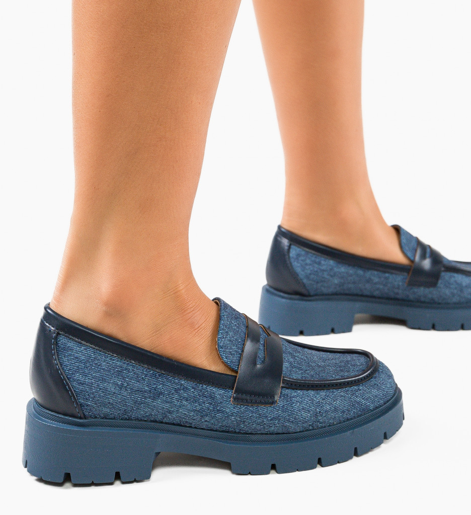 Pantofi Casual Kevi Albastri - Confort Zilnic - imagine 3