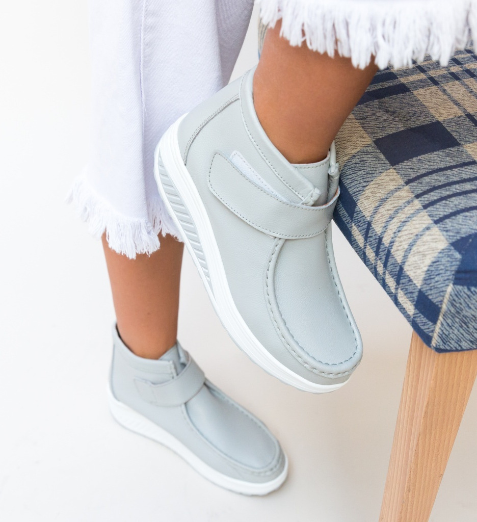 Pantofi Casual Misha Gri - Confort și Stil - imagine 2