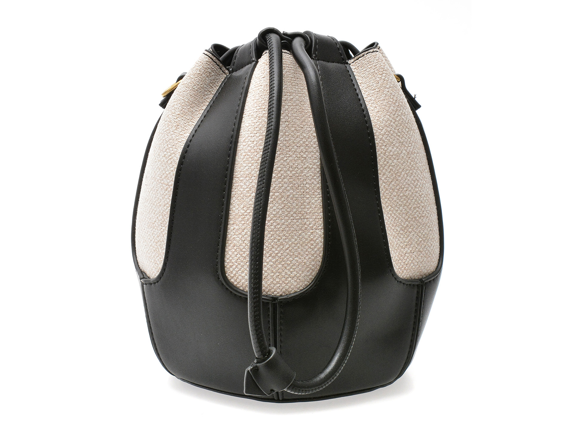 Geanta Epica Alb-Negru Textil | Elegantă și Versatilă