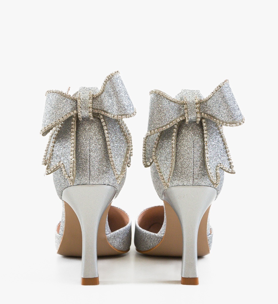 Pantofi Dama Dyhys Argintii Eleganți - imagine 3