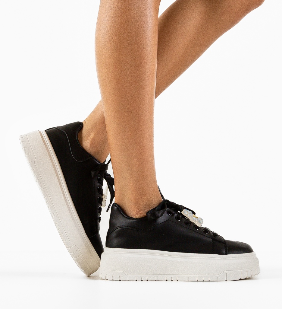 Sneakers Dama Hydra Negri | Stil și Confort - imagine 2