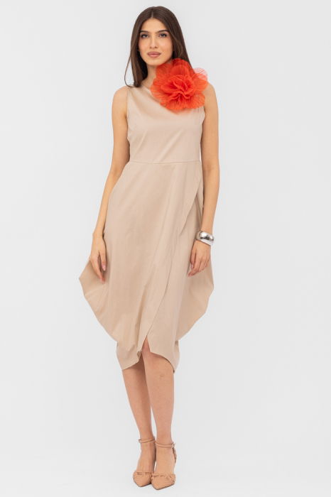 Rochie Poplin Bumbac Petrecuta Shopika | Elegantă