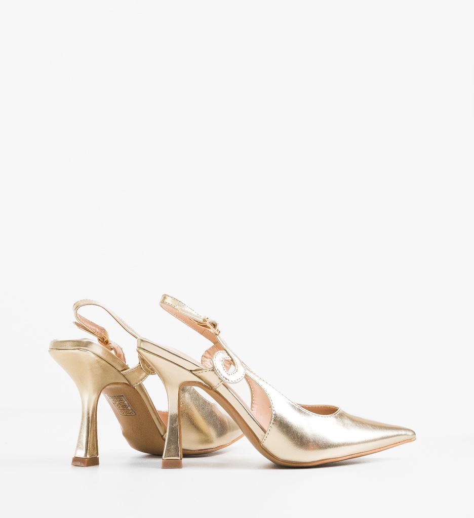Pantofi Cecily Aurii | Eleganță și Stil Refinat - imagine 3