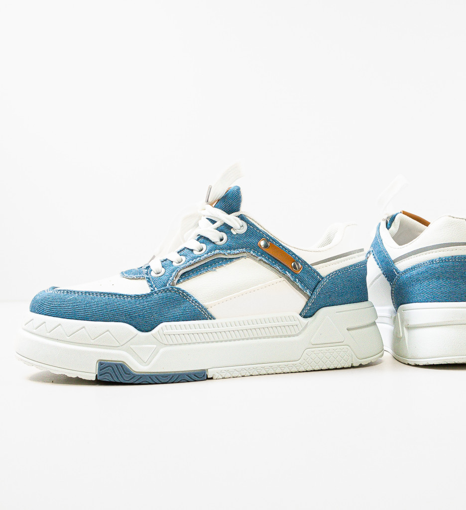 Sneakers Dama Albastri Kryst - Confort Sport - imagine 7