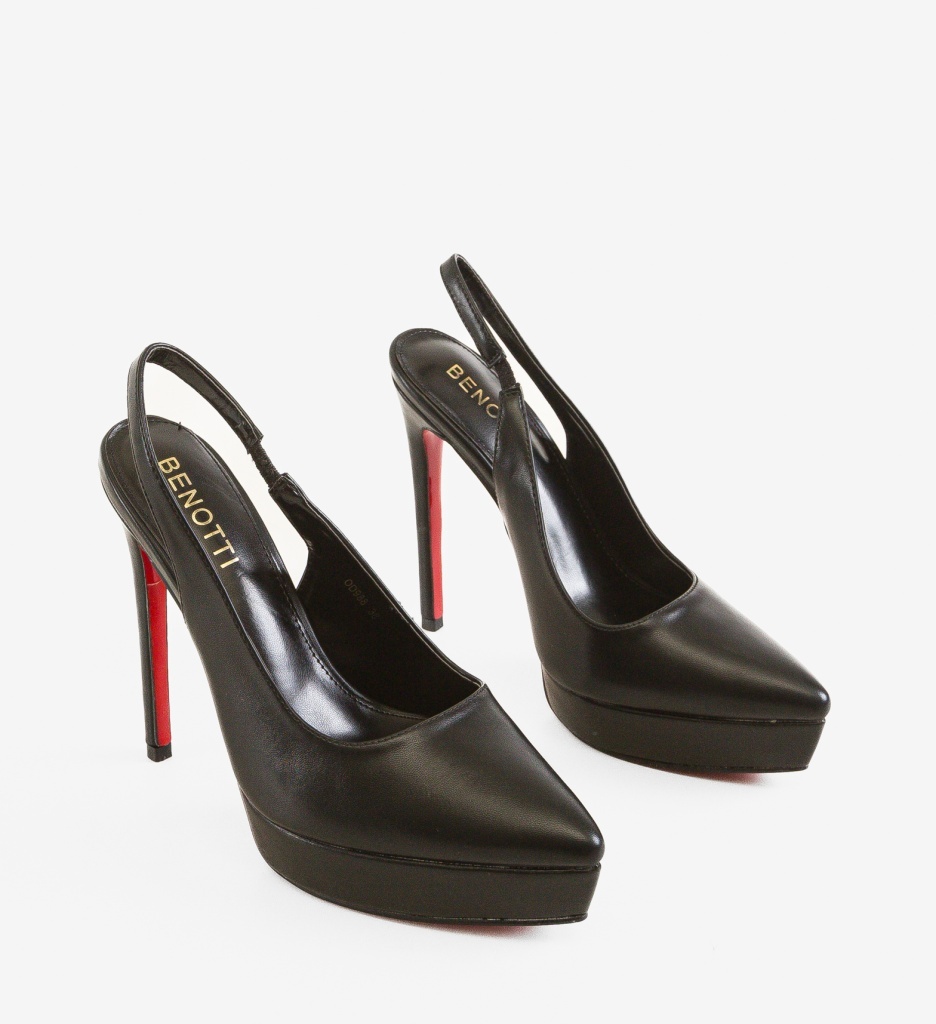 Pantofi Gorene Negri Depurtat - Eleganță și Stil - imagine 5