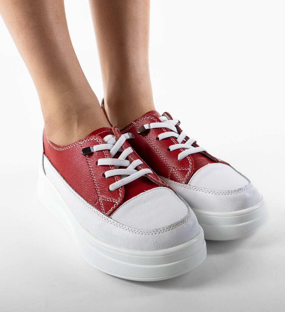 Versec Sneakers Dama Rosii - Confort Maxim - imagine 2