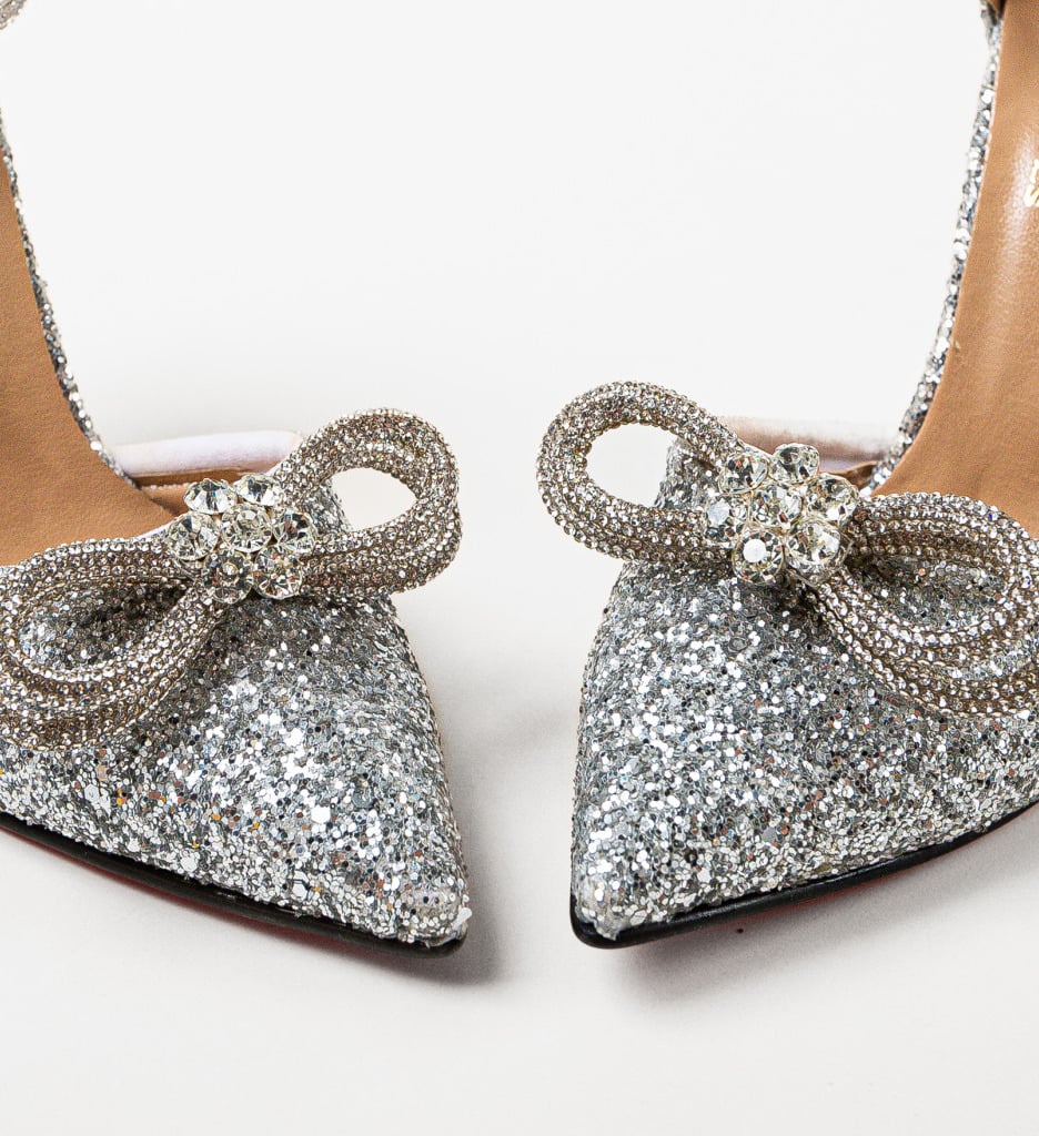 Pantofi Horio Argintii Eleganți de Ocazie - imagine 16