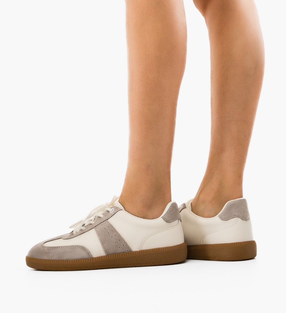 Sneakers Dama Gazelle Gri - Confort și Stil - imagine 4